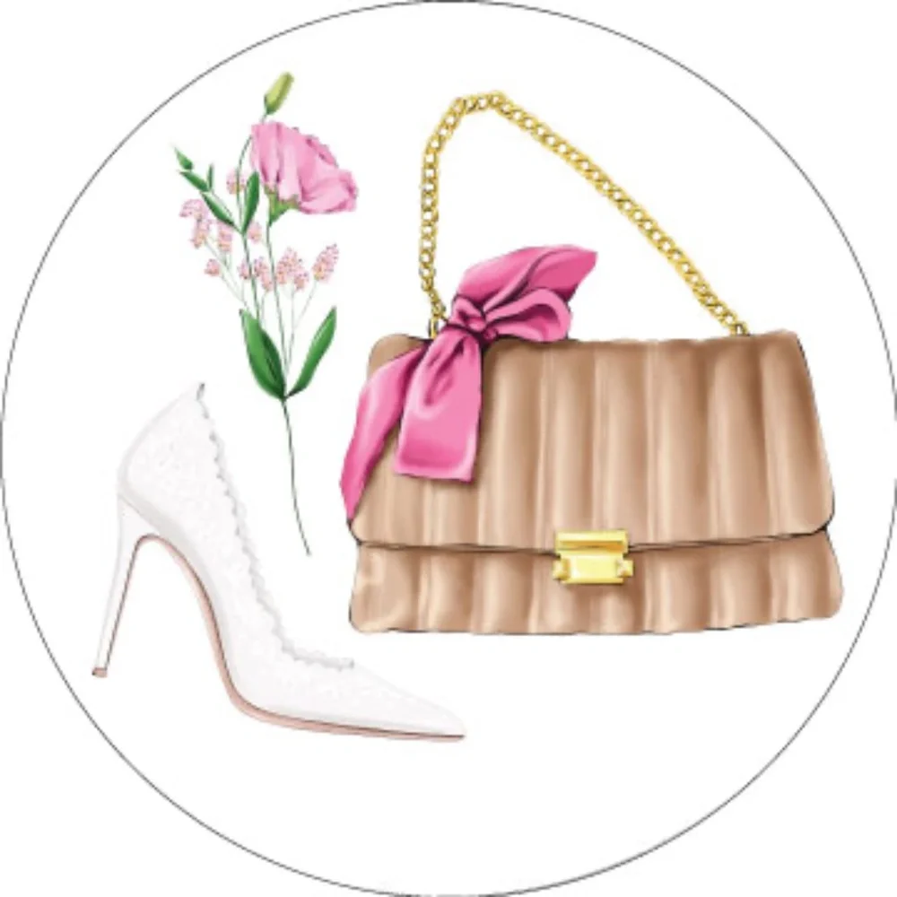x60 Handbag Shoes Stickers Fashion Scrapbook Planner Stickers